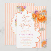 Love at First Spritz Bridal Shower Aperol  Einladung (Vorne/Hinten)