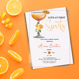 Love at First Spritz Bridal Shower Cocktail Drink Acryleinladungen