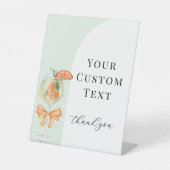 Love At First Spritz Custom Text Bridal Shower Sockelschild (Vorderseite)