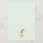 Love At First Spritz Green Arch Bridal Shower Menükarte (Rückseite)