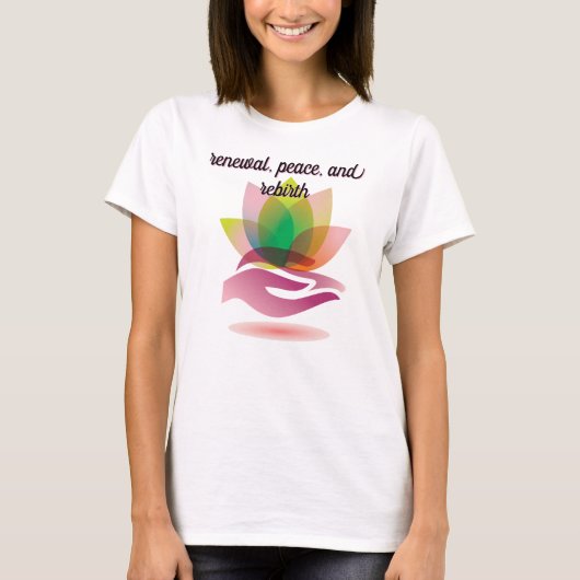 Love At Hand Yoga T-Shirt (Vorderseite)
