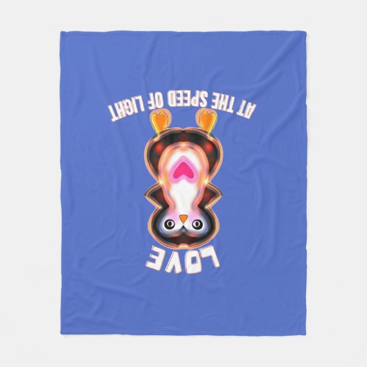 Love at the Speed of Light Penguin Gift Fleecedecke (Vorderseite)