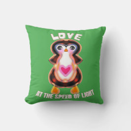 Love at the Speed of Light Penguin Gift Kissen