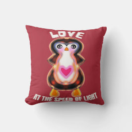 Love at the Speed of Light Penguin Gift Kissen