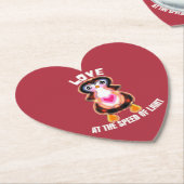 Love at the Speed of Light Penguin Gift Untersetzer (angewinkelt)