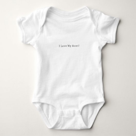 Love Aunt Quote Pregnancy Announcement Romper Baby Strampler (Vorderseite)