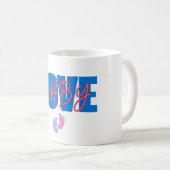 Love Baby Minimal mug Kaffeetasse (VorderseiteRechts)