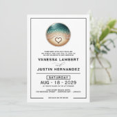 Love Beach Einladung (Stehend Vorderseite)