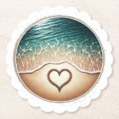 Love Beach Untersetzer (Vorderseite)