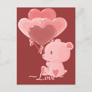 Love Bear Postcard Postkarte