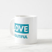 Love beautiful kaffeetasse (Vorderseite Links)