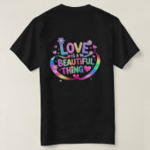 Love Beautiful T-Shirt (Design Rückseite)