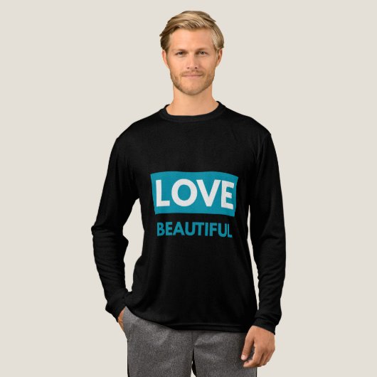 Love beautiful Tri-Blend shirt (Volle Vorderseite)