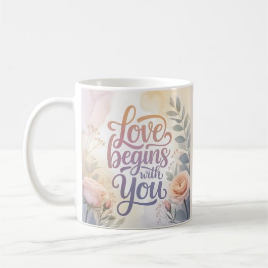 Love begins with you valentine kaffeetasse (Links)