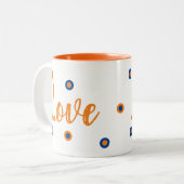 Love (Begriffsklärung) Zweifarbige Tasse (Vorderseite Links)