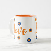 Love (Begriffsklärung) Zweifarbige Tasse (Vorderseite Links)
