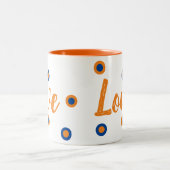 Love (Begriffsklärung) Zweifarbige Tasse (Mittel)