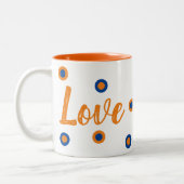 Love (Begriffsklärung) Zweifarbige Tasse (Links)