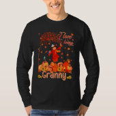 Love Being Granny Thanksgiving Autumn Scarecrow Pu T-Shirt (Vorderseite)