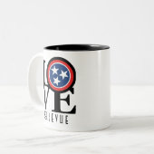 LOVE Bellevue Tennessee 11oz Zweifarbige Tasse (Vorderseite Links)