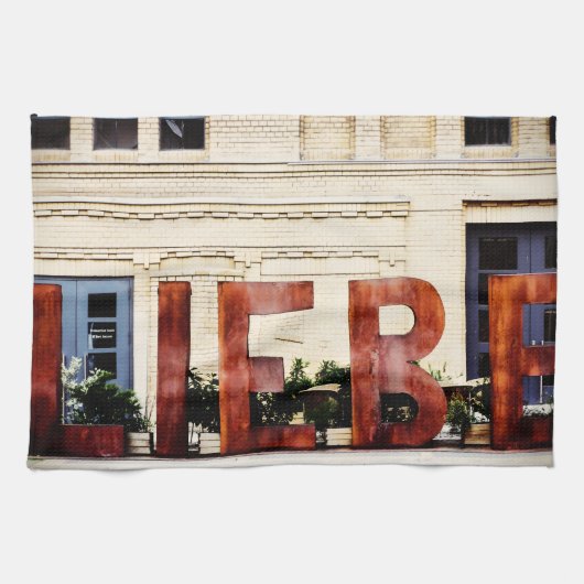 Love Berlin, Germany Travel Souvenir  Geschirrtuch (Horizontal)