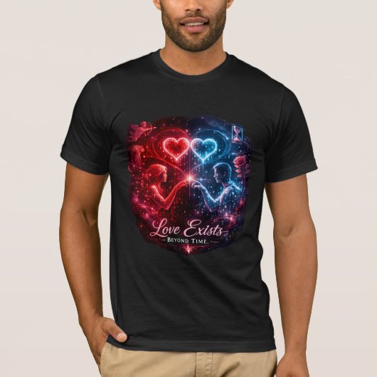 Love Beyond Time – Futuristic Valentine’s Day T-Shirt (Vorderseite)