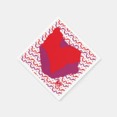 Love.Big heart/Corazon Grande love by Masanser pix Serviette (Ecke)