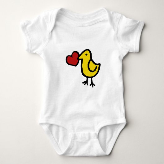 Love Bird Baby Strampler (Vorderseite)