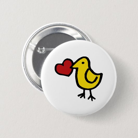 Love Bird Button (Vorne & Hinten)