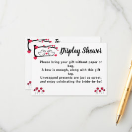 Love Bird Display Bridal Polterabend Begleitkarte