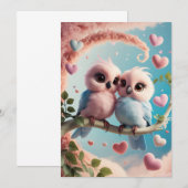 Love Bird Einladung (Vorne/Hinten)