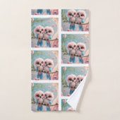 Love Bird Handtuch Badhandtuch Set (Handtuch)