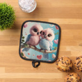 Love Bird Linen Holder Topflappen (Oben Unten)