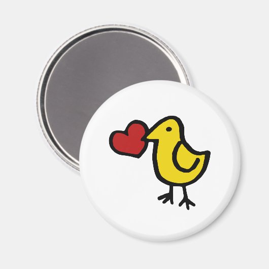 Love Bird Magnet (Vorderseite/Rückseite)