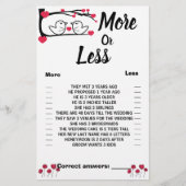 Love Bird Mehr oder weniger Paare Duschkarte Flyer (Vorne)