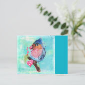 "Love Bird" Postcard ©Sheena Pike Postkarte (Stehend Vorderseite)