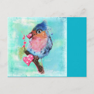 "Love Bird" Postcard ©Sheena Pike Postkarte