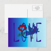 Love Bird Postkarte (Vorne/Hinten)