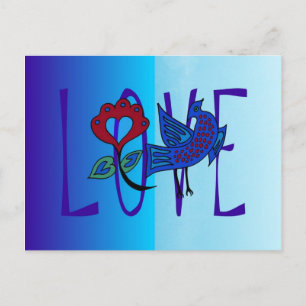 Love Bird Postkarte