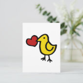 Love Bird Postkarte (Stehend Vorderseite)