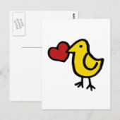 Love Bird Postkarte (Vorne/Hinten)
