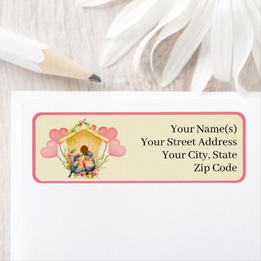 Love Bird Return Address Label (Insitu)