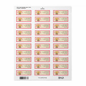 Love Bird Return Address Label (Vorne)