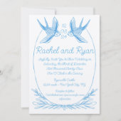 Love Bird Wedding Invite Einladung (Vorderseite)