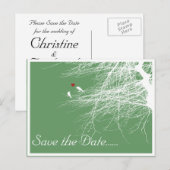 Love Birds 2, Save the Date Postkarte (Vorne/Hinten)