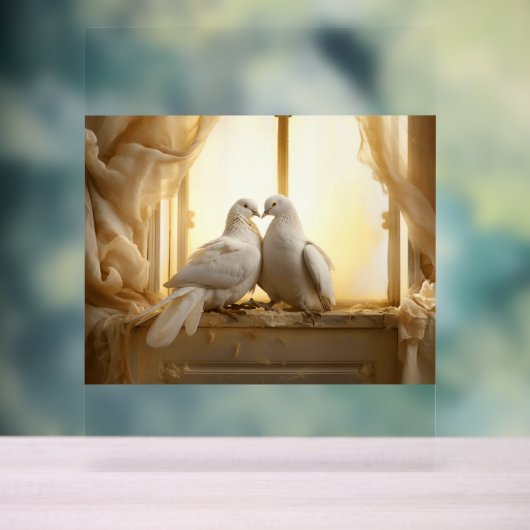 Love Birds Acrylschild (Neutral)