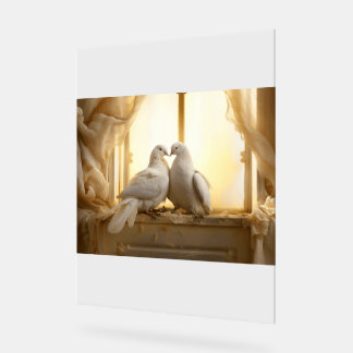 Love Birds Acrylschild