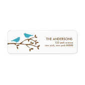 Love Birds Address Labels (Vorne)