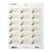 Love Birds Address Labels Adressaufkleber (Vorne)