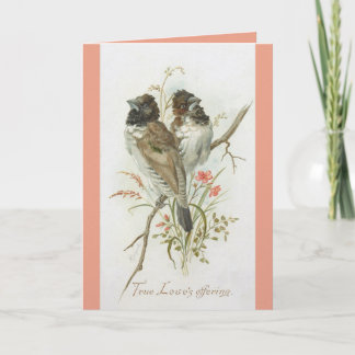 Love Birds Anniversary Greeting Card Karte